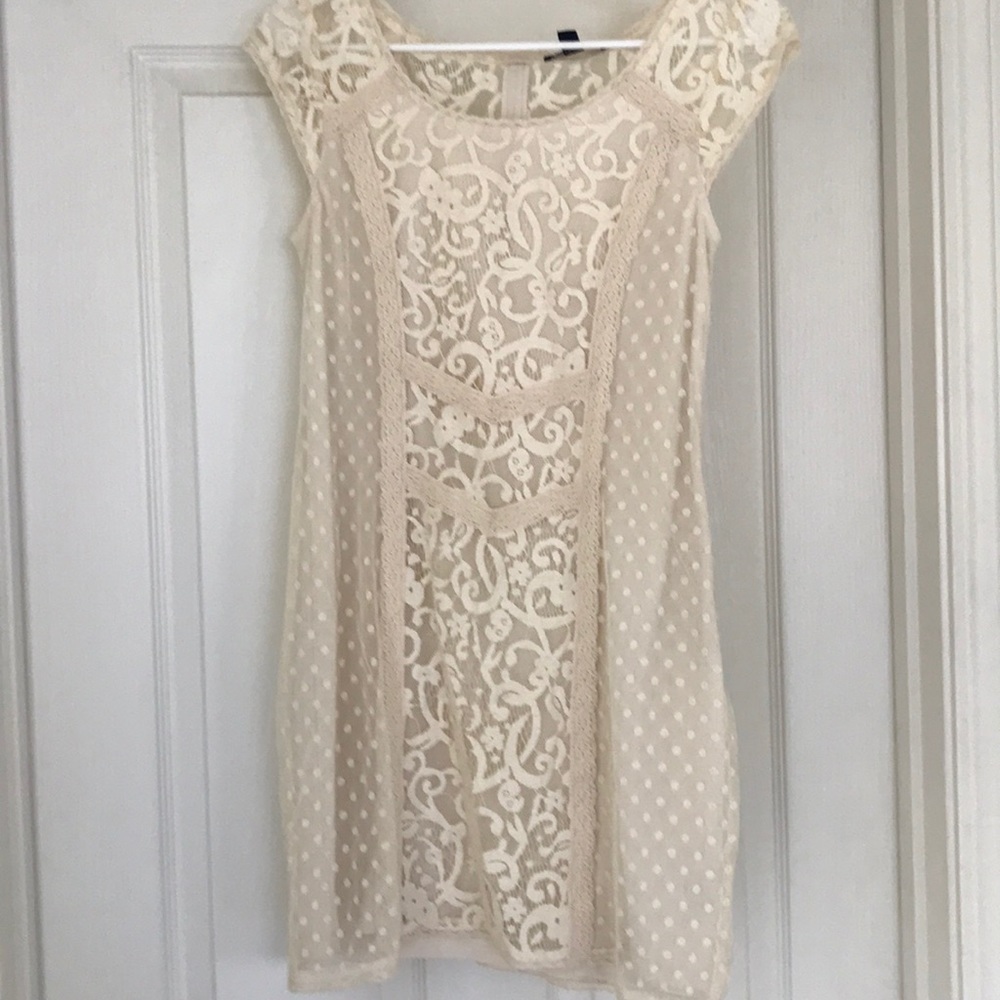 NWOT American Eagle Cream Lace Dress